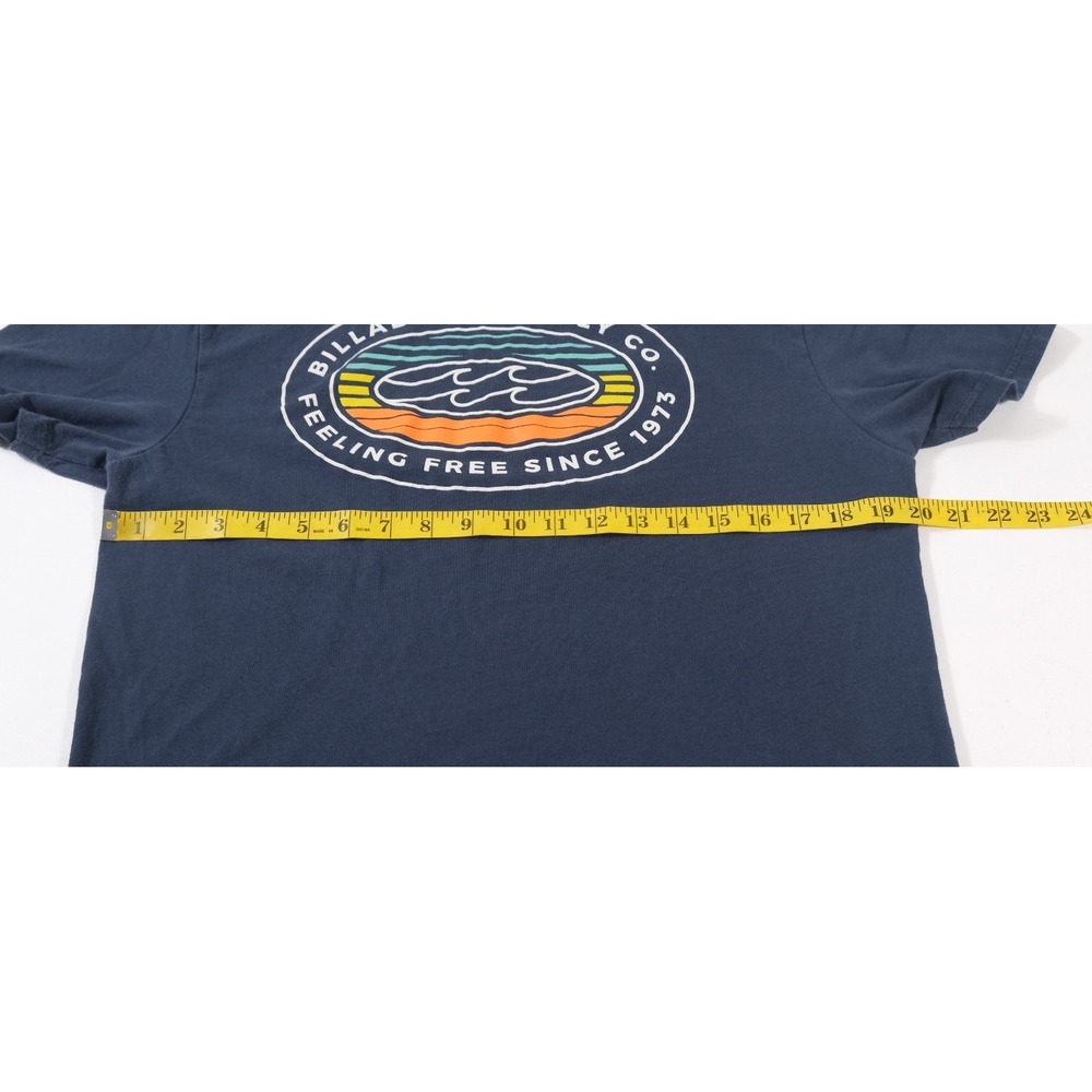 Billabong T Shirt Mens Medium Navy Blue Premium Tee Graphic Logo Surf - Picture 4 of 6